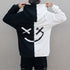 Casual fashion color-blocking smiley sweater